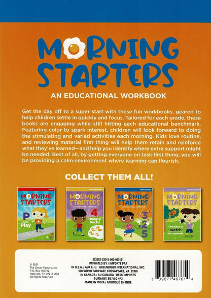 First Grade - Morning Starters Educational Workbooks v11