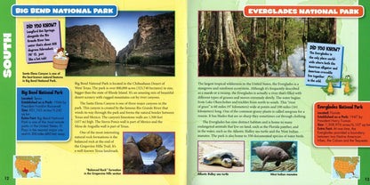 United States - Monuments and Parks - Children's Soft Cover Fun Facts Book