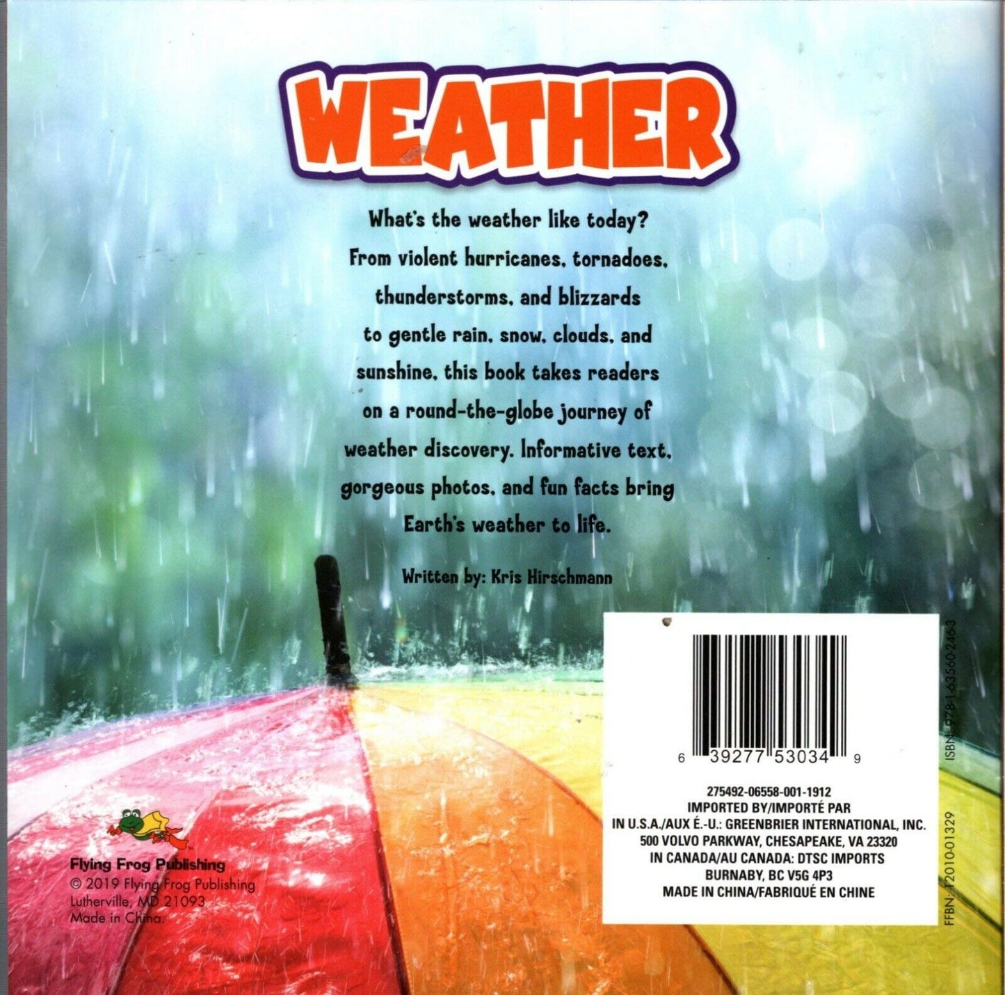 Weather - Children's Soft Cover Fun Facts Book