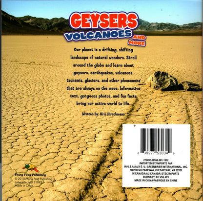 Geysers - Volcanoes and More - Children's Soft Cover Fun Facts Book