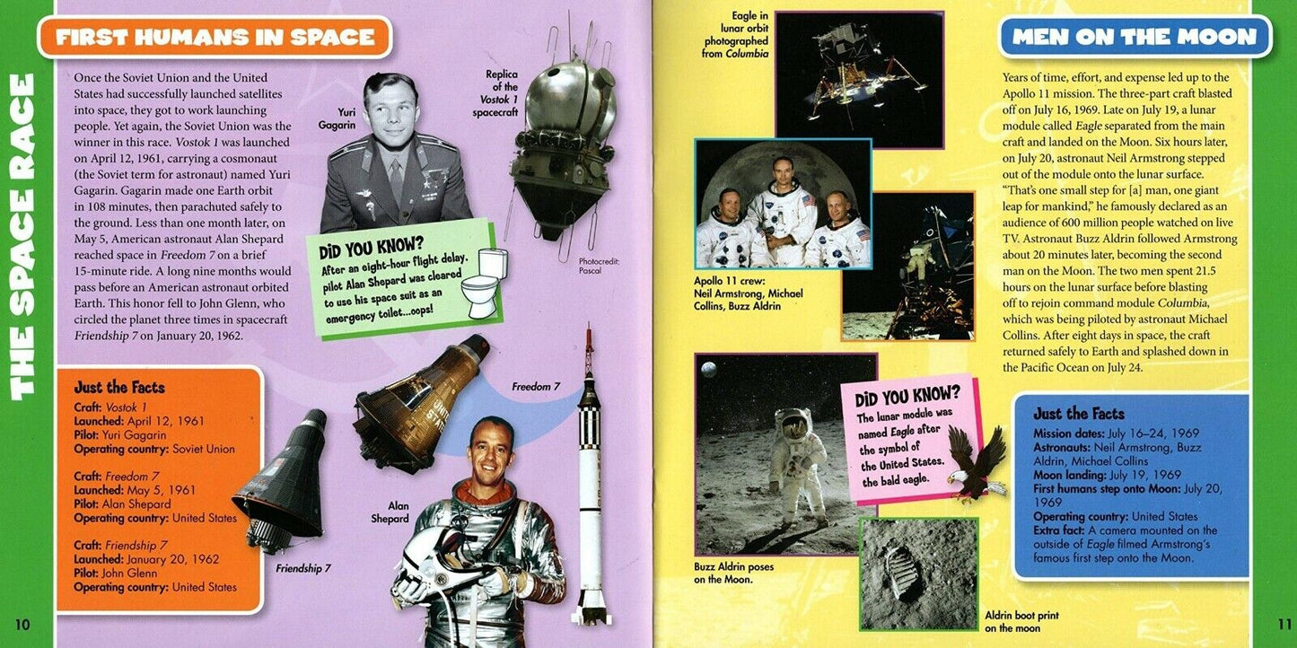 Space Travel - Children's Soft Cover Fun Facts Book