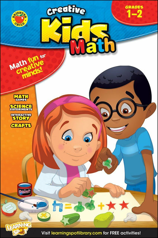 Math, Grades 1 - 2 (Creative Kids) Workbook