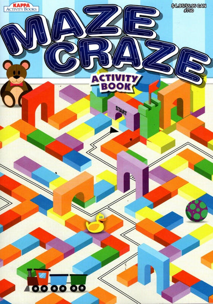 Maze Craze Activity Book for Kids Easy Medium Hard Levels - v1