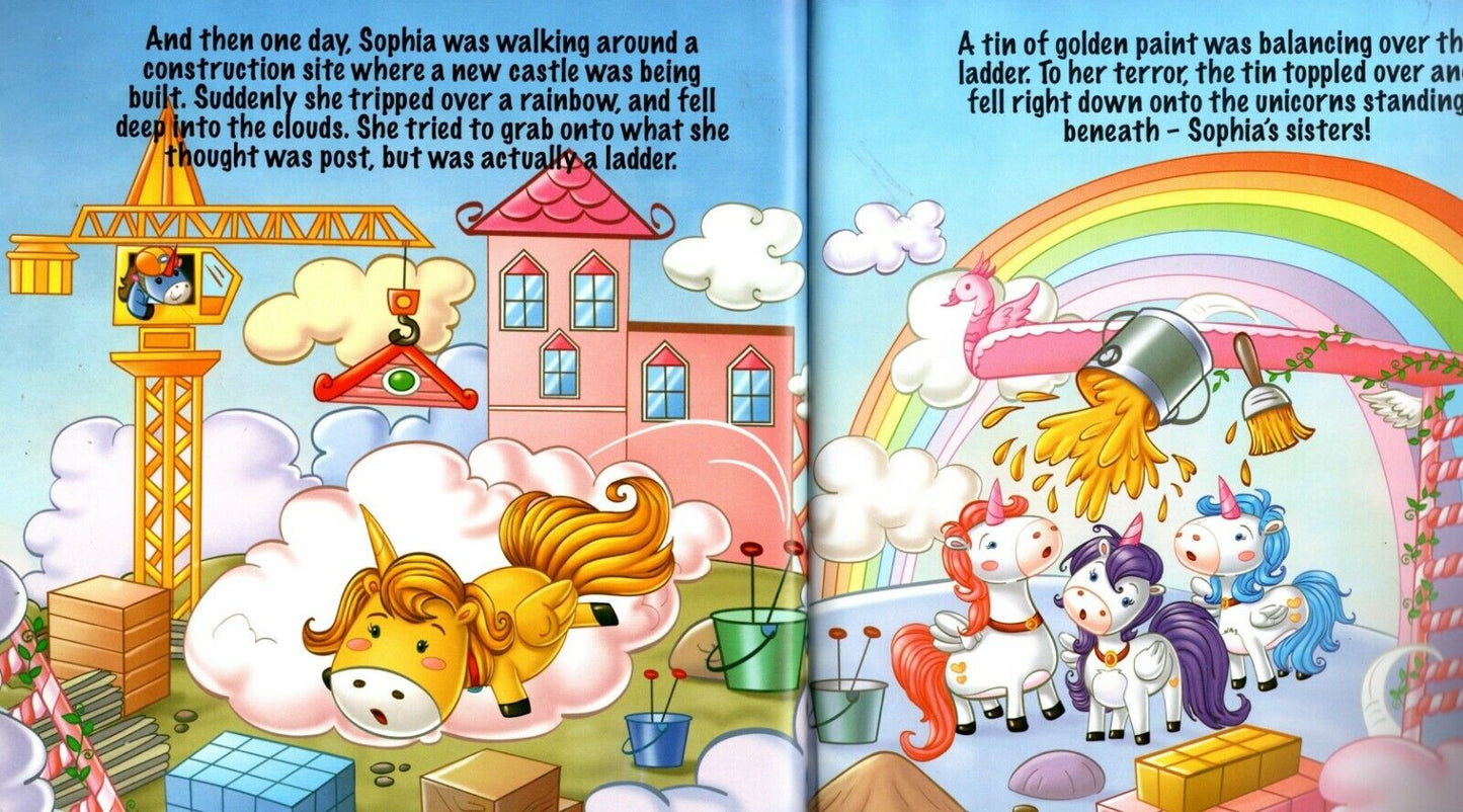 Sophia the Golden Unicorn - A Story with Moral Values - Children's Book