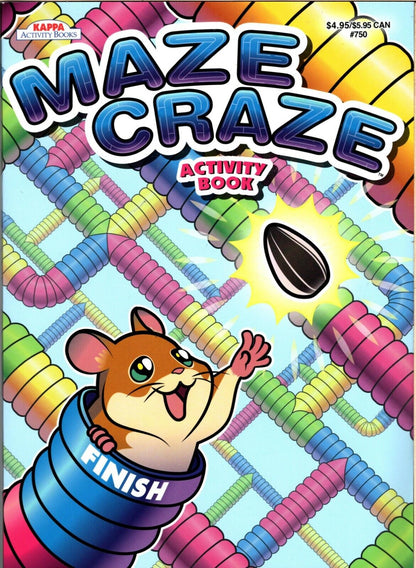 Maze Craze Activity Book for Kids Easy Medium Hard Levels - v4