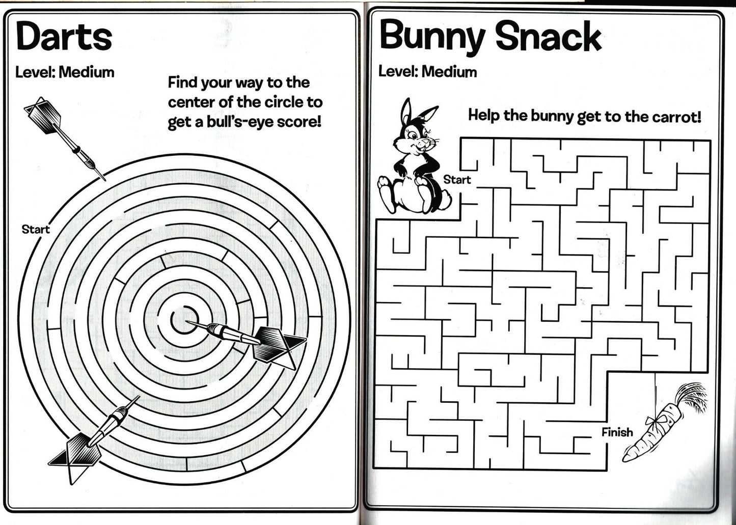 Maze Craze Activity Book for Kids Easy Medium Hard Levels - v4