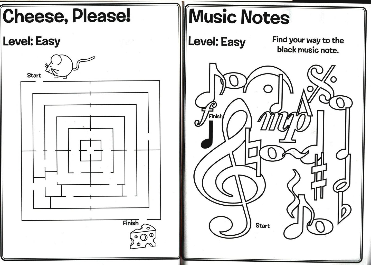 Maze Craze Activity Book for Kids Easy Medium Hard Levels - v4