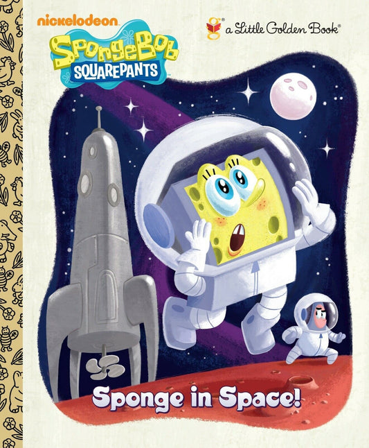 Sponge in Space! (SpongeBob SquarePants) (Little Golden Book) Children Book