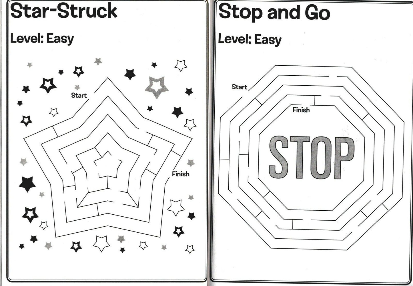 Maze Craze Activity Book for Kids Easy Medium Hard Levels - v5