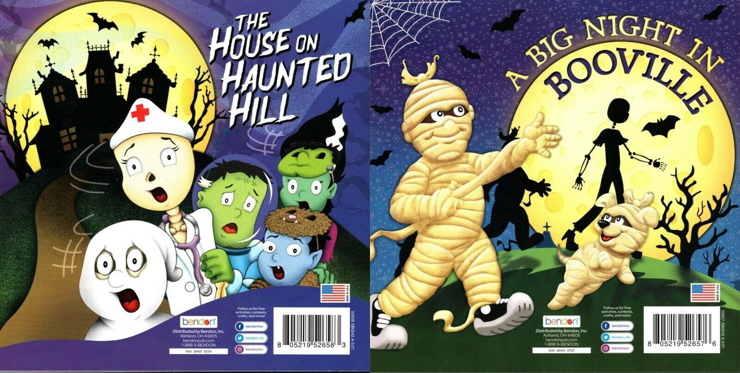 A Big Night in Booville & The House on Haunted Hill - Children's Book (Set of 2)