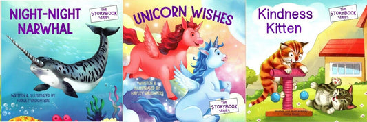 The Storybook Series - Unicorn Wishes, Night-Night Narwhal, Kindness Kitten Book