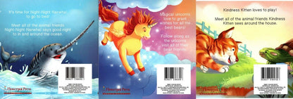 The Storybook Series - Unicorn Wishes, Night-Night Narwhal, Kindness Kitten Book