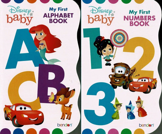 Disney Baby - My First Alphabet & Numbers Books - Children's Board Book Set