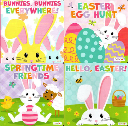 Easter Egg Hunt Bunnies - Children's Board Book (Set of 4 Books)