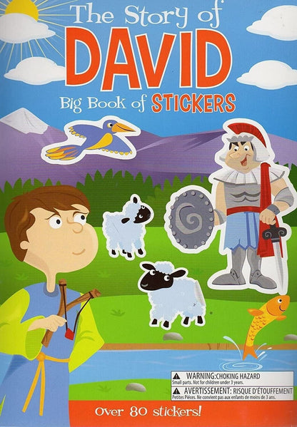 Big Book of Stickers - Story of David - Activity Book Includes Over 80 Stickers