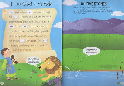 Big Book of Stickers - Story of David - Activity Book Includes Over 80 Stickers