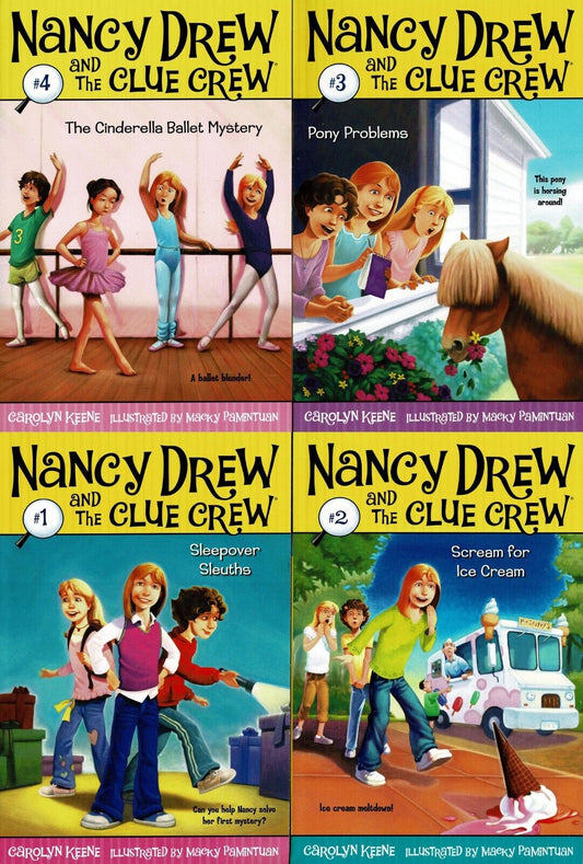 Nancy Drew and the Clue Crew - vol.1-4 - Children's Book (Set of 4 Books)