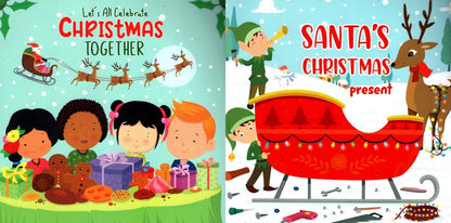 Santa's Christmas Present & Let's All Celebrate - Children's Books Set of 2