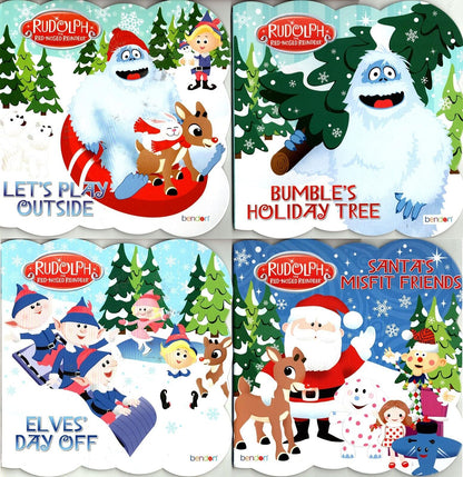 Christmas Edition - Rudolph - Children's Board Book (Set of 4 Books)