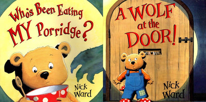 Who's Been Eating My Porridge? and A Wolf at the Door - Children's Book Set of 2