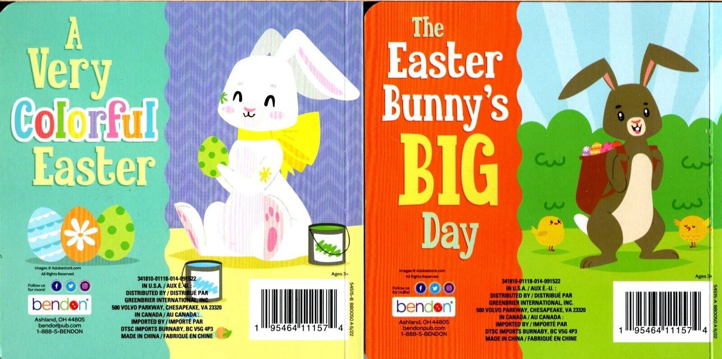 A Very Colorful Easter, The Easter Bunny's Big Day - Children's Board Book