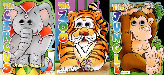 Wiggly Eyes - The Zoo, The Circus and The Jungle - Children's Board Book