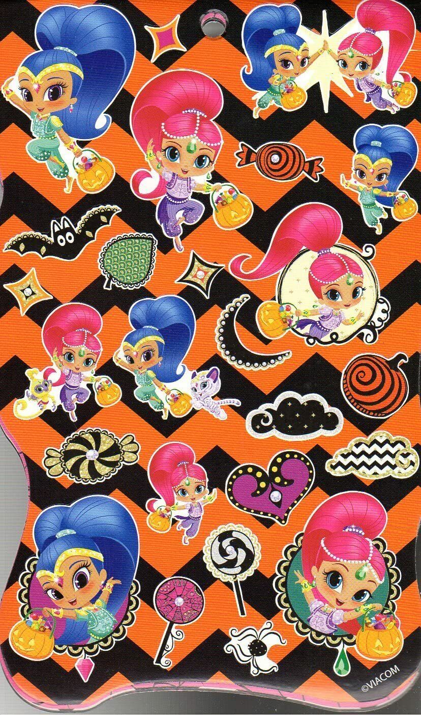 Shimmer and Shine Stickers Book - 125 Stickers - Halloween Themed