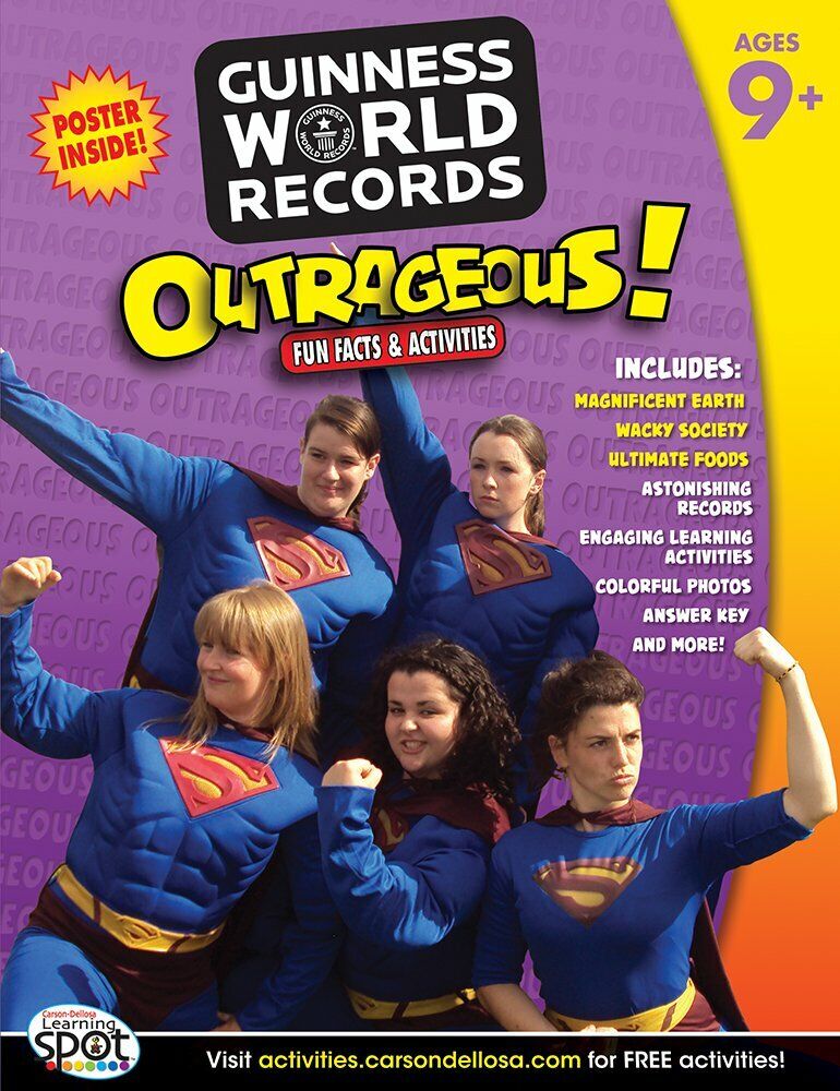 Outrageous!, Grades 4 - 6: Fun Facts and Activities (Guinness World Records®) Book