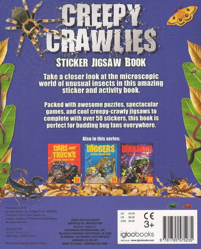 Sticker Jigsaw Book Creepy Crawlies with Over 50 Stickers