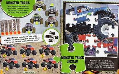 Cars and Trucks - Sticker Jigsaw Book - With Over 50 Stickers