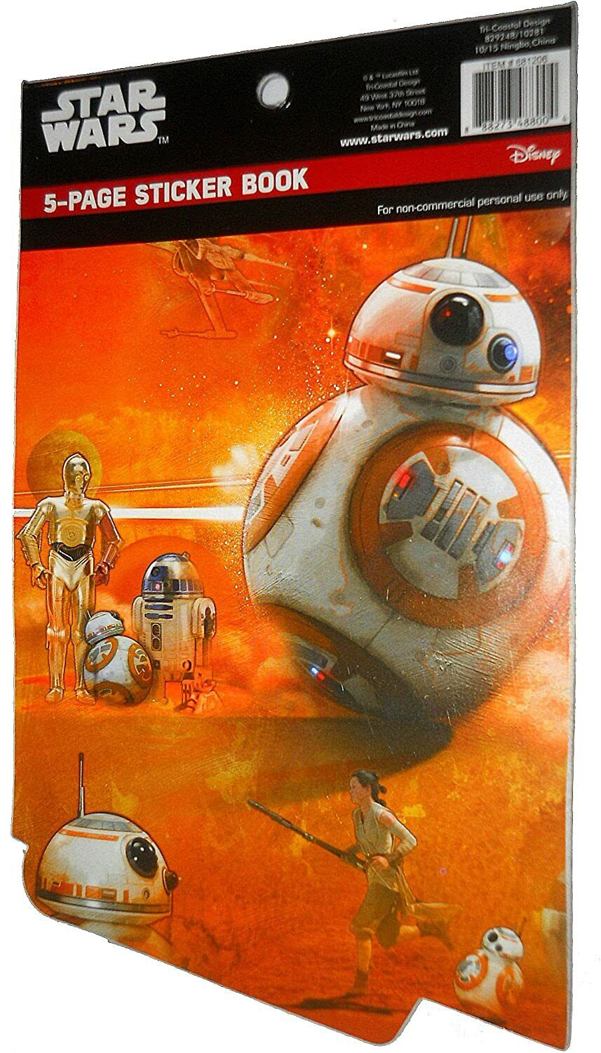 Star Wars The Force Awakens 5-Page Sticker Book with 125 Stickers