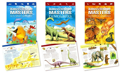 Dinosaurs, Monster Animals, Sea and Sealife Books Fact Packed