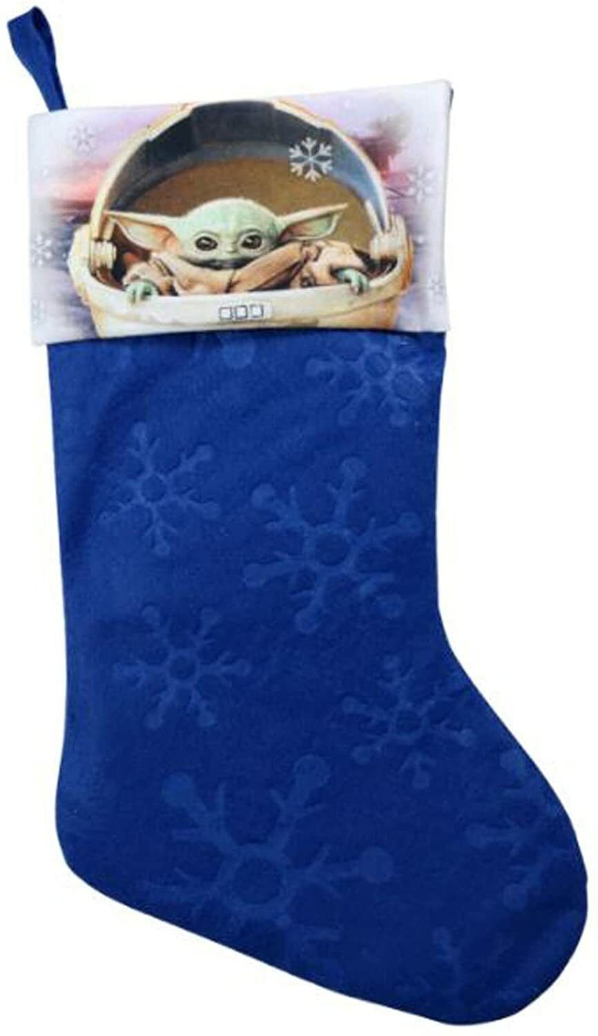 Baby Yoda Kids Felt Embossed Stocking 15.5 Inch Holiday Decor