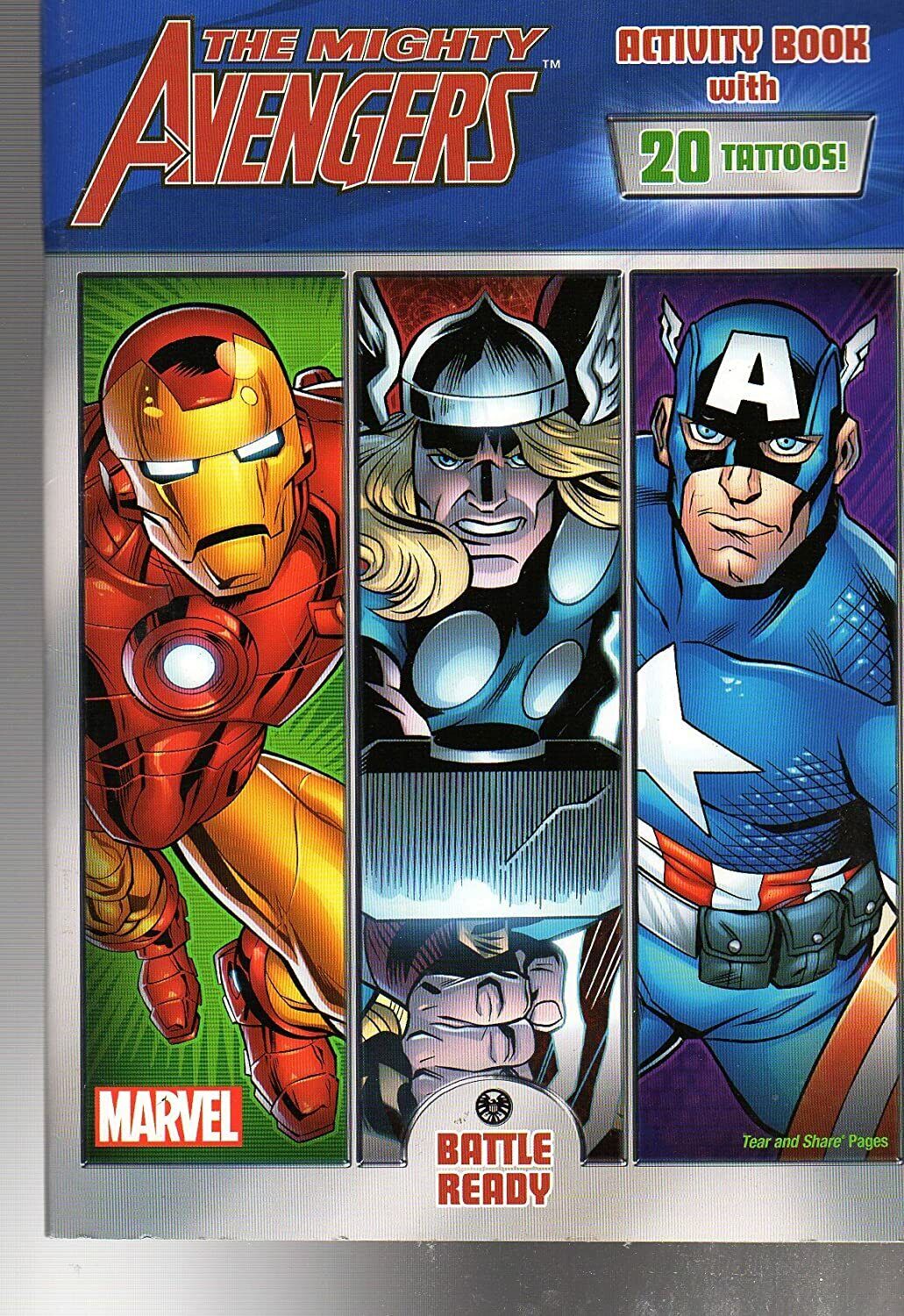 The Mighty Avengers - Activity Book with 20 tattoos