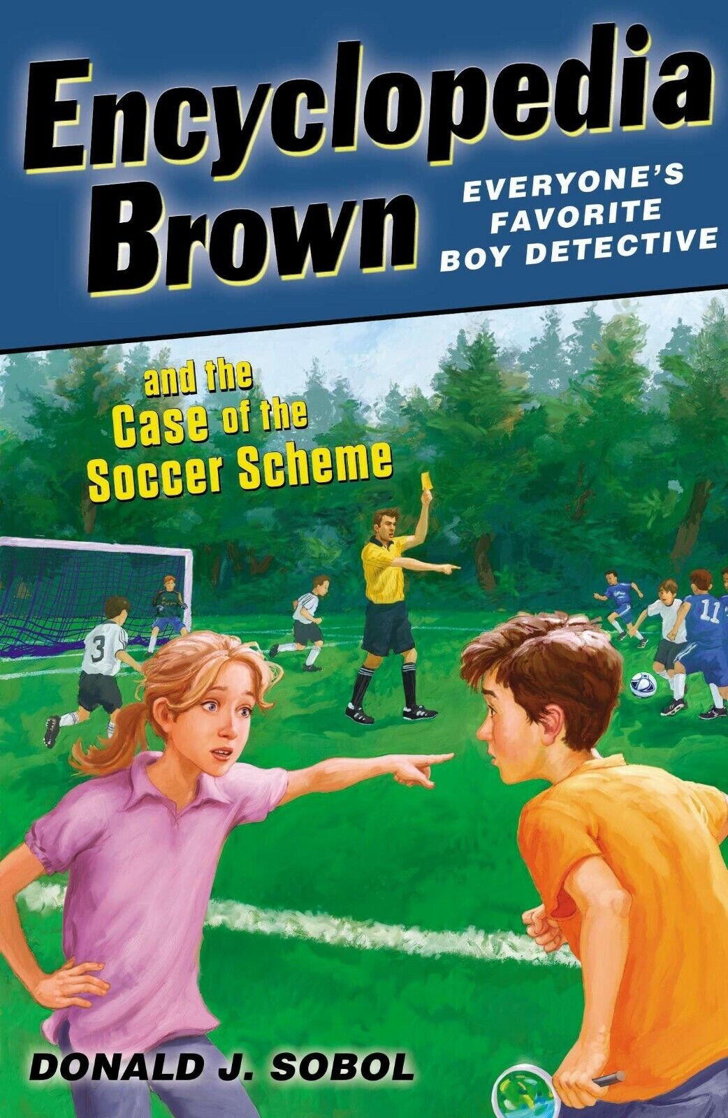 Encyclopedia Brown and the Case of the Soccer Scheme Paperback Book