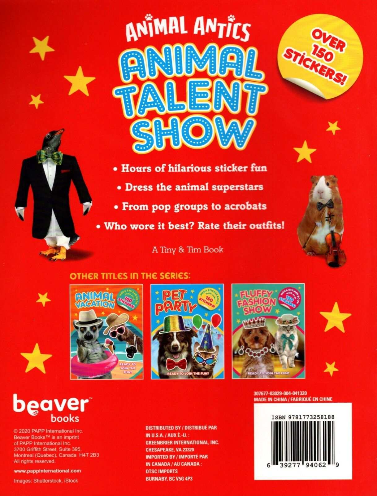 Sticker Activity Book - Animal Talent Show - Mega Sticker Book with Over 150 Stickers