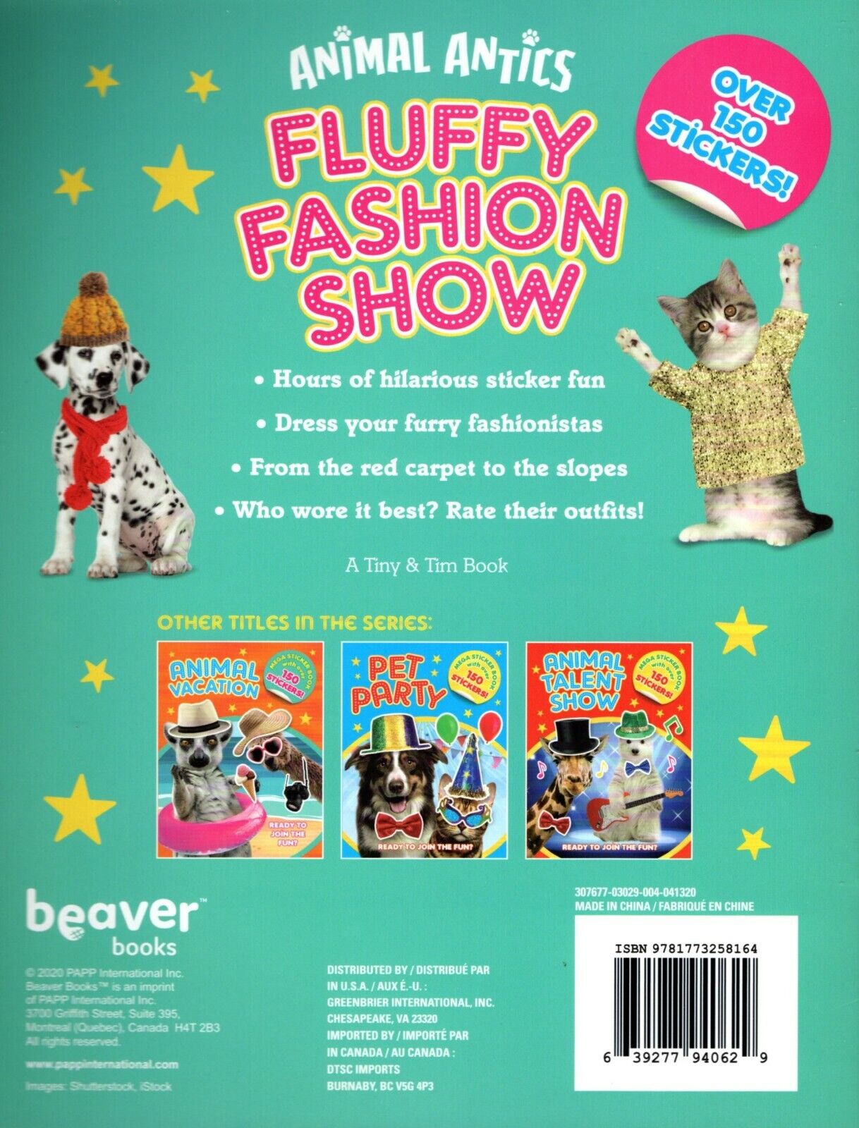 Sticker Activity Book - Fluffy Fashion Show - Mega Sticker Book with Over 150 Stickers