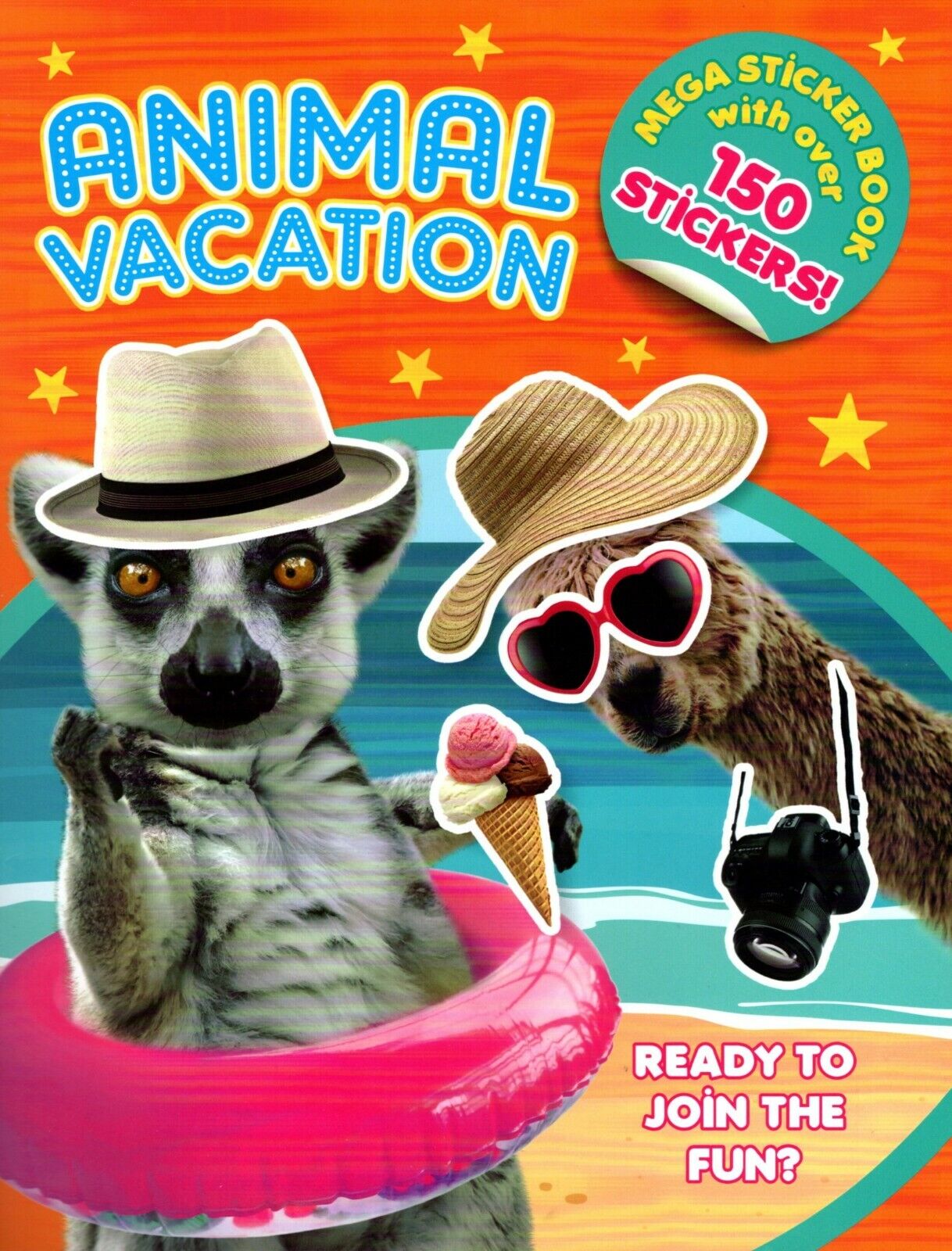 Sticker Activity Book - Animal Vacation - Mega Sticker Book with Over 150 Stickers