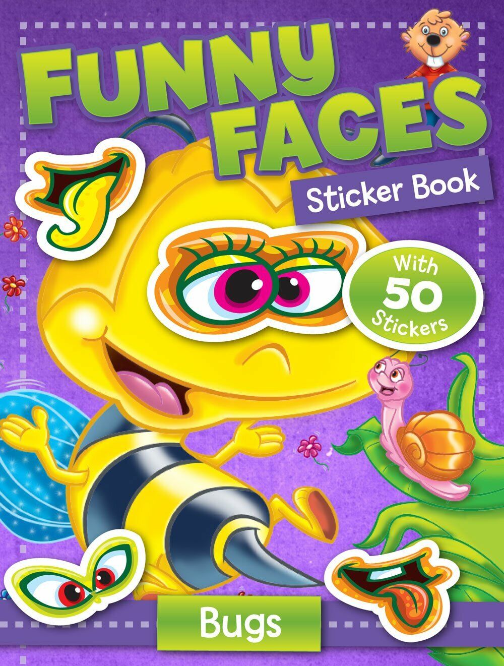 Funny Faces Sticker Book: Bugs (Funny Faces Sticker Books) Paperback Book