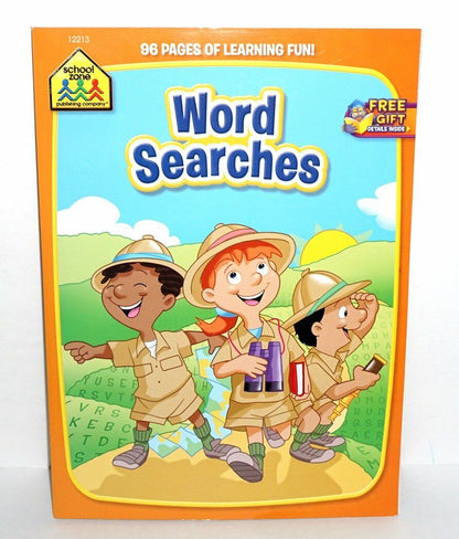 School Zone Youth Word Searches of 96 Pages of Learning Fun Paperback Book