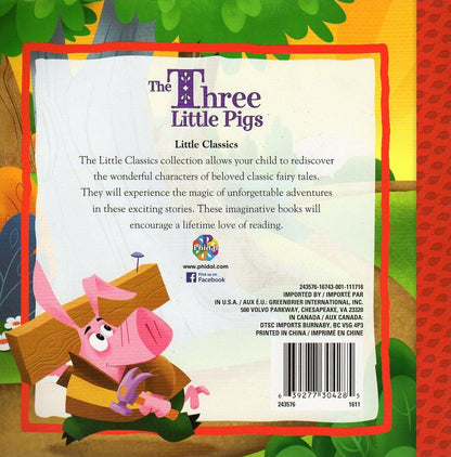 The Three Little Pigs - The Little Classics - Classic Fairy Tales Paperback Book