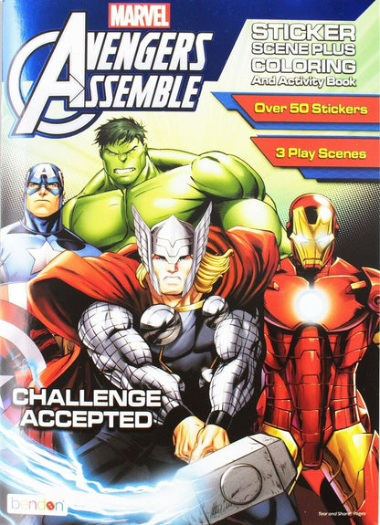 Avengers Sticker Scene Paperback Book