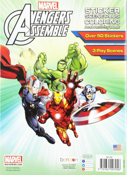 Avengers Sticker Scene Paperback Book