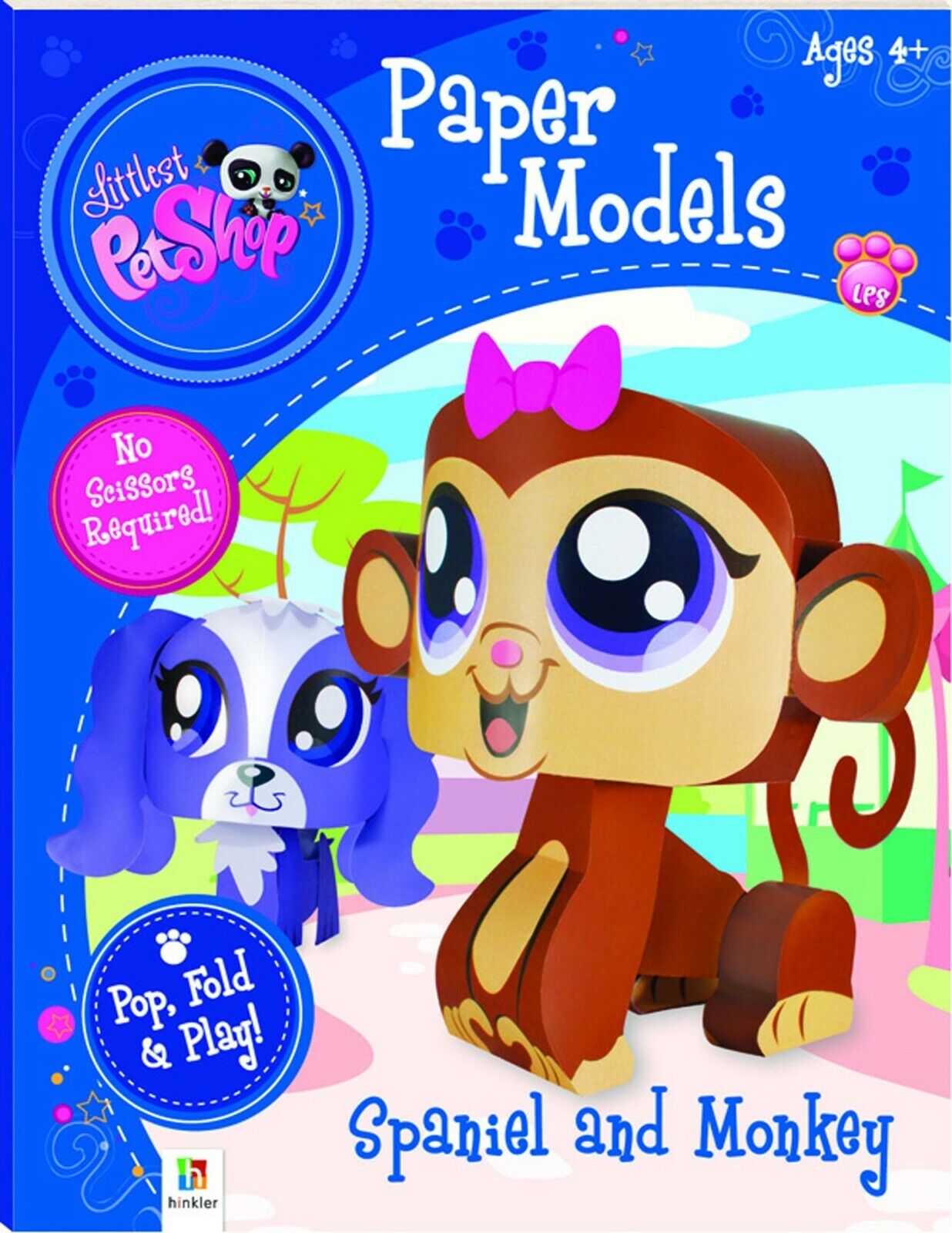 Littlest Pet Shop Spaniel and Monkey (Paper Models series) Paperback Book