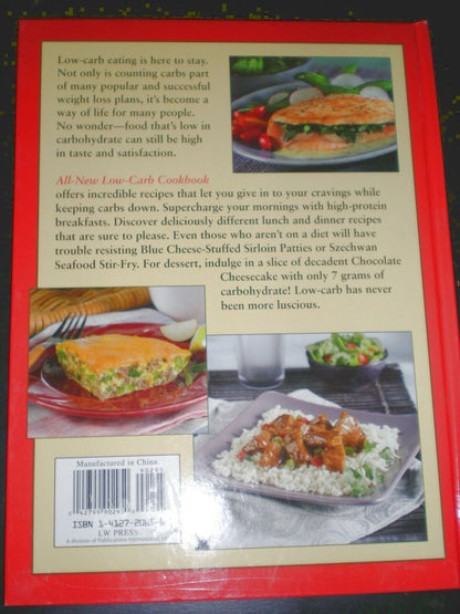 All-New Low-Carb Cookbook Hardcover Book