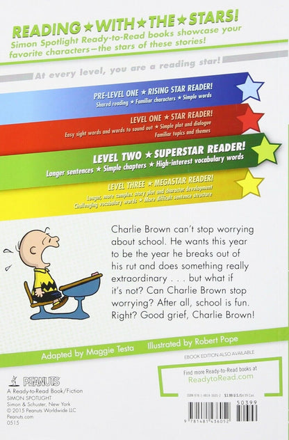 Time for School, Charlie Brown (Peanuts) Children Book