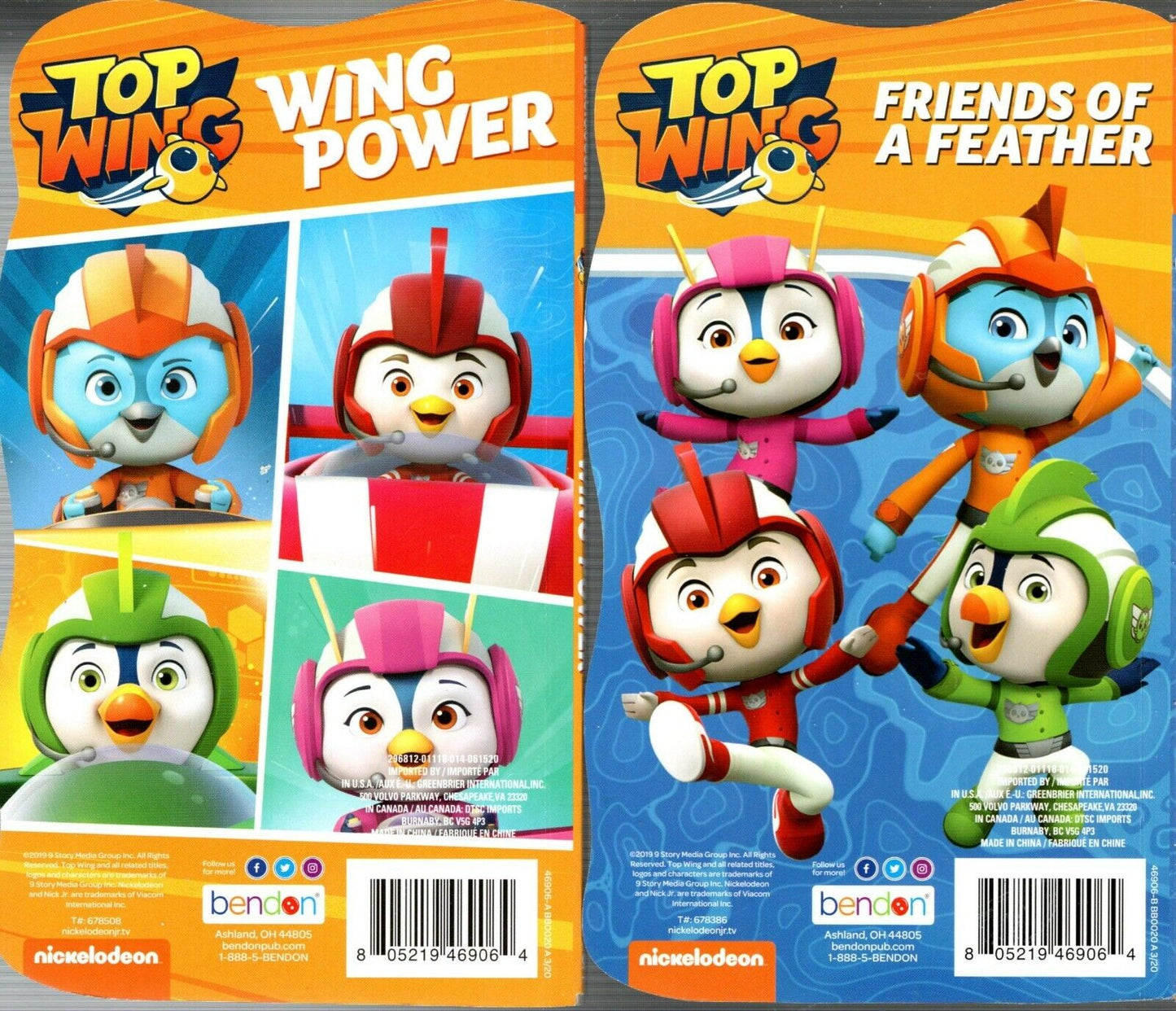 Top Wing - Wing Power & Friends of a Feather (Set of 2 Books) Children Book