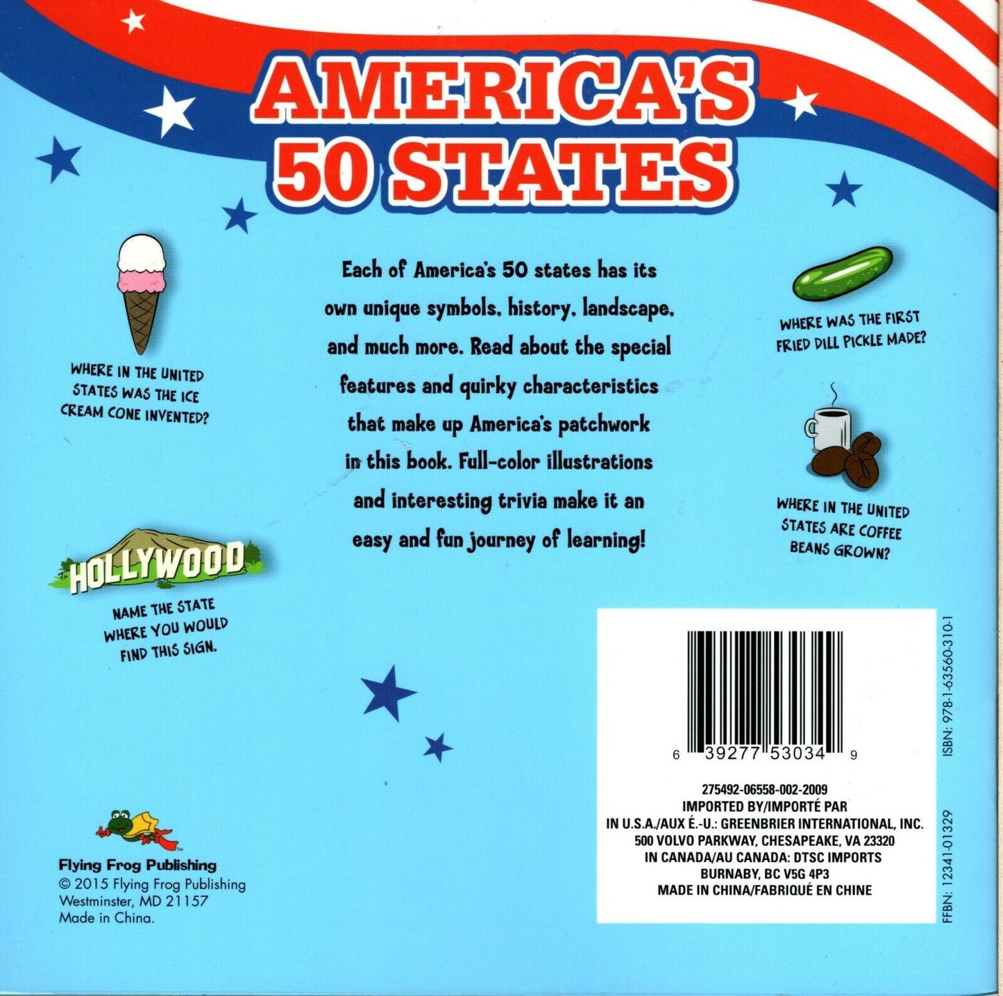 America`s 50 States - Learn about all 50 States with maps, flags, and fun facts! Book