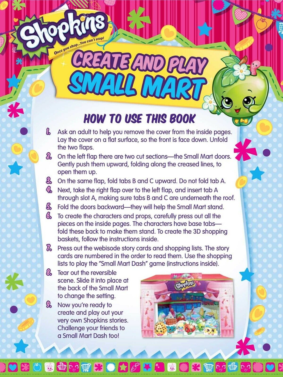 Shopkins Create and Play Small Mart Novelty Book