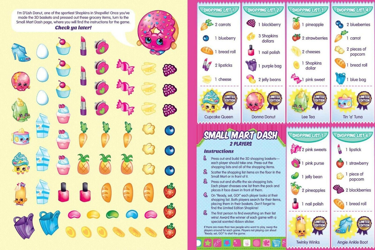 Shopkins Create and Play Small Mart Novelty Book